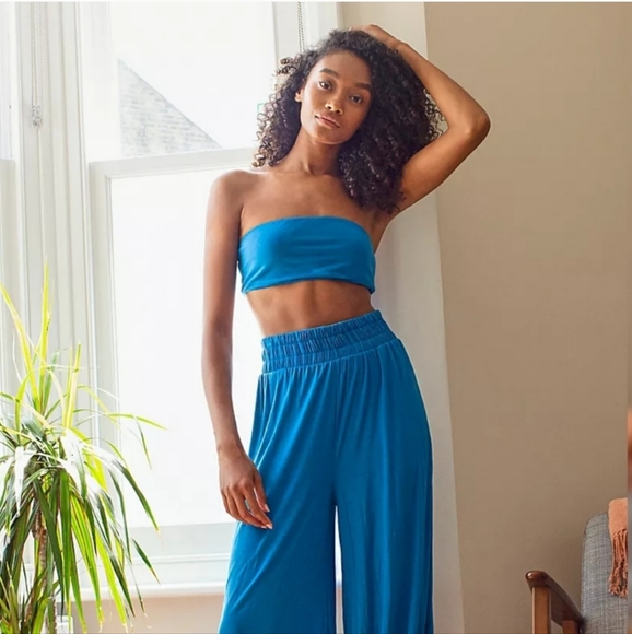 NEW FREE PEOPLE BEACH Natalie Set Color Blue, Multiple Sizes - Picture 2 of 5